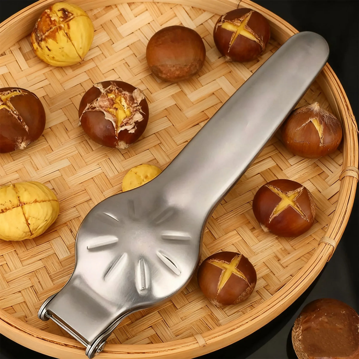 Stainless Steel Chestnut Cutter and Nutcracker