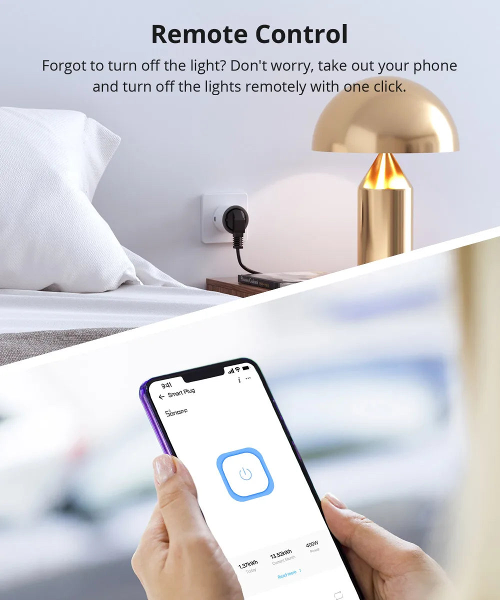 S60 TPF EU Wi-Fi Smart Plug with Energy Monitoring