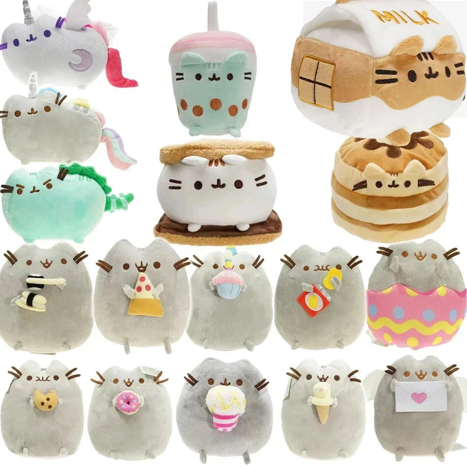 Muñeco decorativo de peluche con temática de gatos