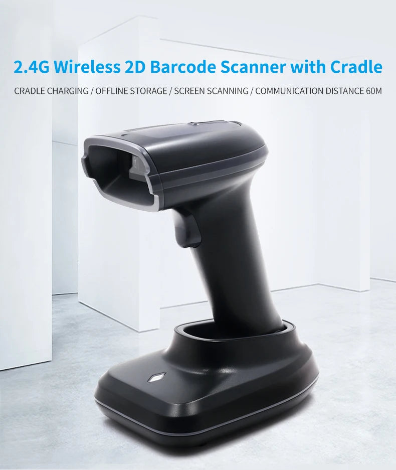 Handheld 1D/2D Barcode Scanner - Connection Options