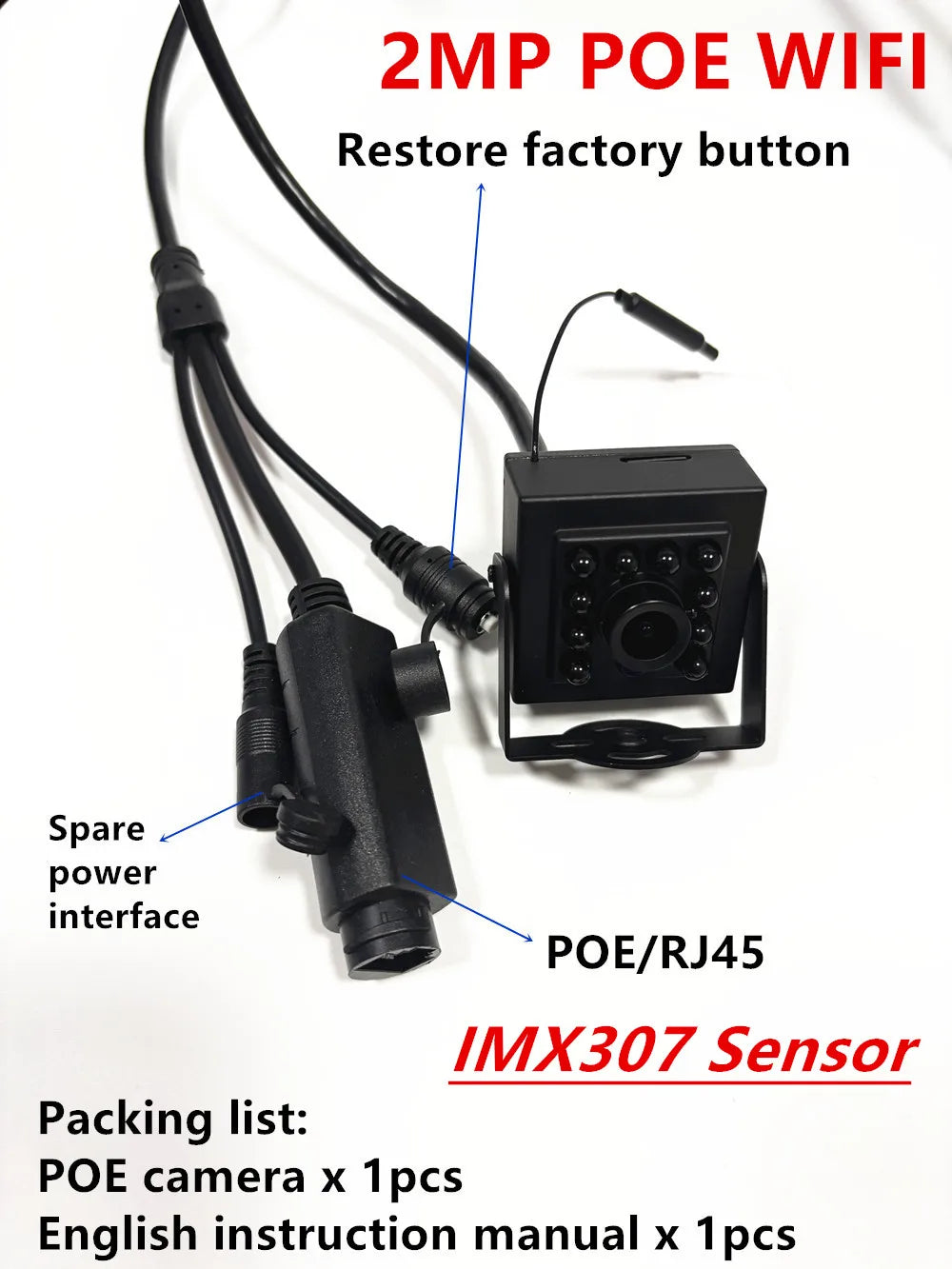 Mini WiFi Camera 5MP 1080P Indoor Night Vision Monitor