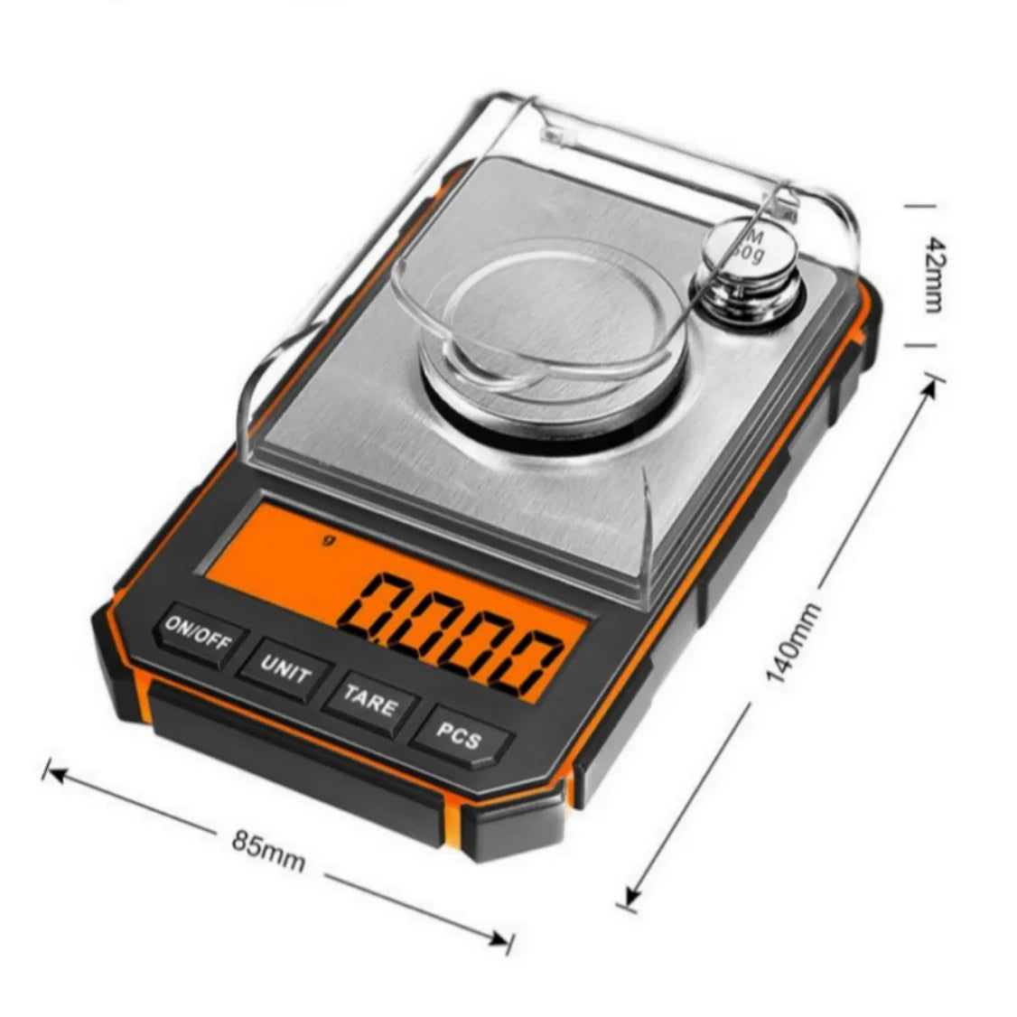 High Precision Mini Digital Scale 0.001g Accuracy 50g Capacity Pocket Jewelry Milligram Scale for Precision Weighing