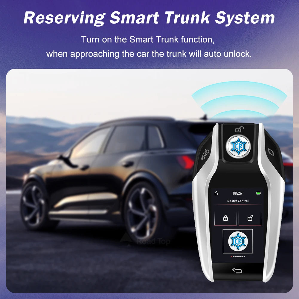 2024 új univerzális LCD okos kulcs APP testreszabott háttérkép BMW LCD KEY kényelmes belépés automatazár