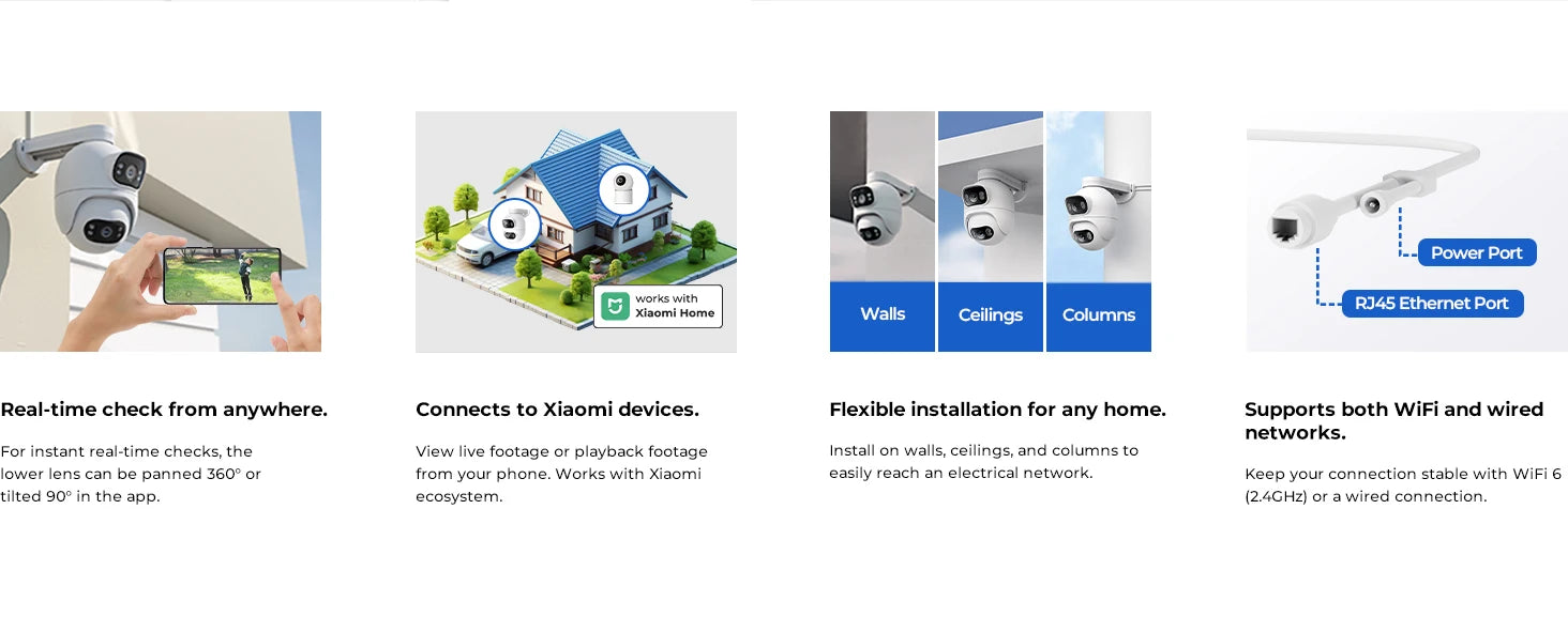 IMILAB EC6 Dual Outdoor 2K PTZ Security Camera