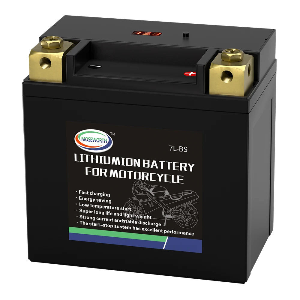 Motorcycle Battery 12V LiFePO4 Lithium Ion 4L-BS 160CCA Size-113x70x89mm Built-in BMS Board Lithium Phosphate Ion Battery