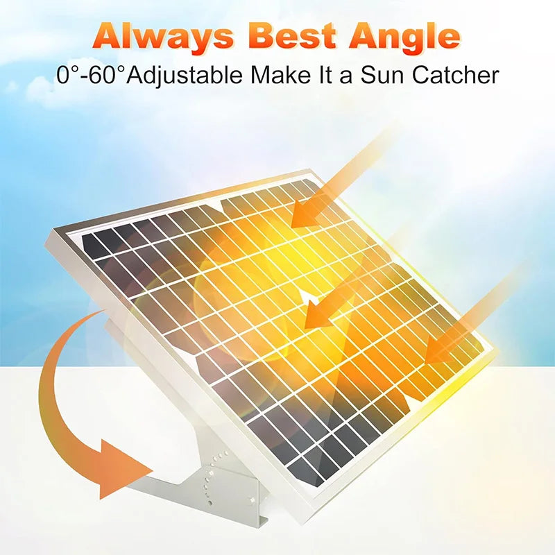 Solar Panel Mount - 13.8in Stand, Angle Adjustable (0-60 Degree), Mounting Brackets for 1 Solar Panel