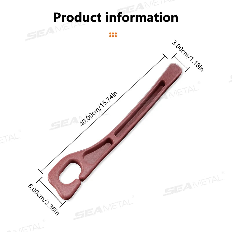 SEAMETAL 2Pcs Car Seat Gap Filler Organizer Flexible Center Console Crevice Filling Strip Seat Side Filler with Expandable Hole
