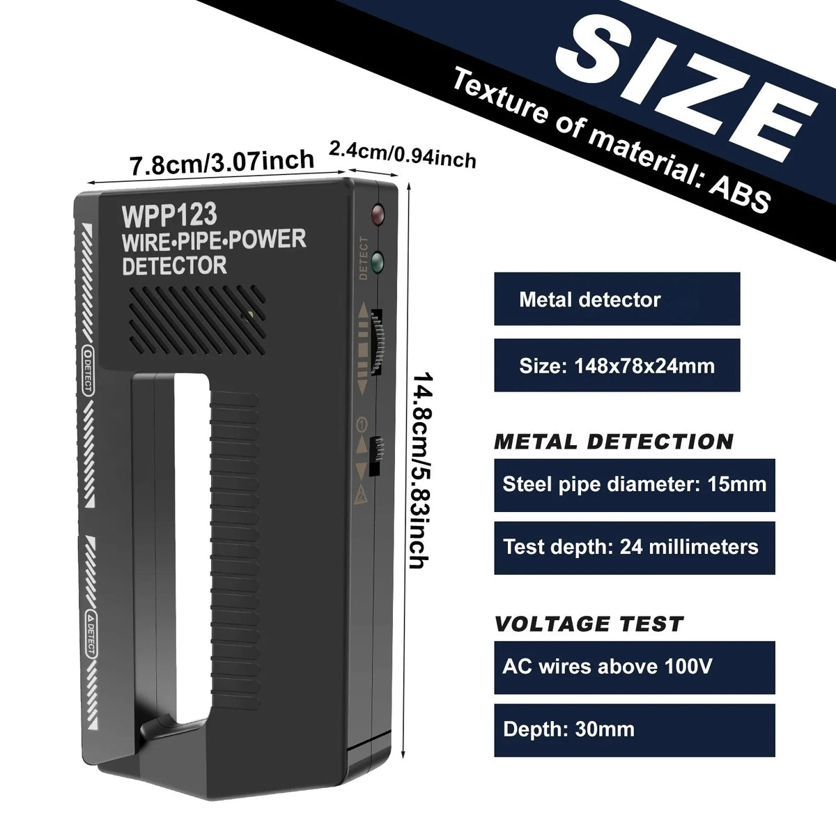 Handheld Wall Metal and Wire Scanner