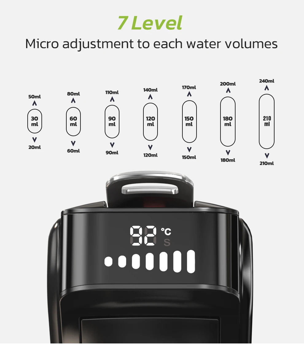 HiBREW 6‑in‑1 Capsule Coffee Machine for Hot & Cold Espresso