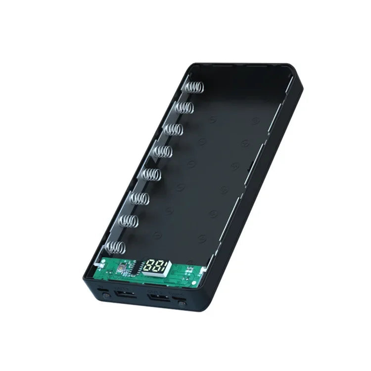 Dual USB Power Bank LED Shell DIY Shell 18650 Holder Cases Detachable Battery Charge Storage Box Without Battery For CellPhone