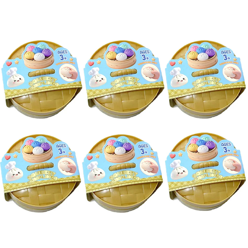 Glitter Dumpling Squishy Stress Relief Toy with Box