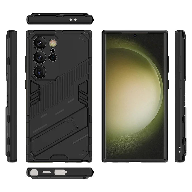 Capa de Telefone com Suporte de Anel para Modelos Selecionados do Samsung Galaxy