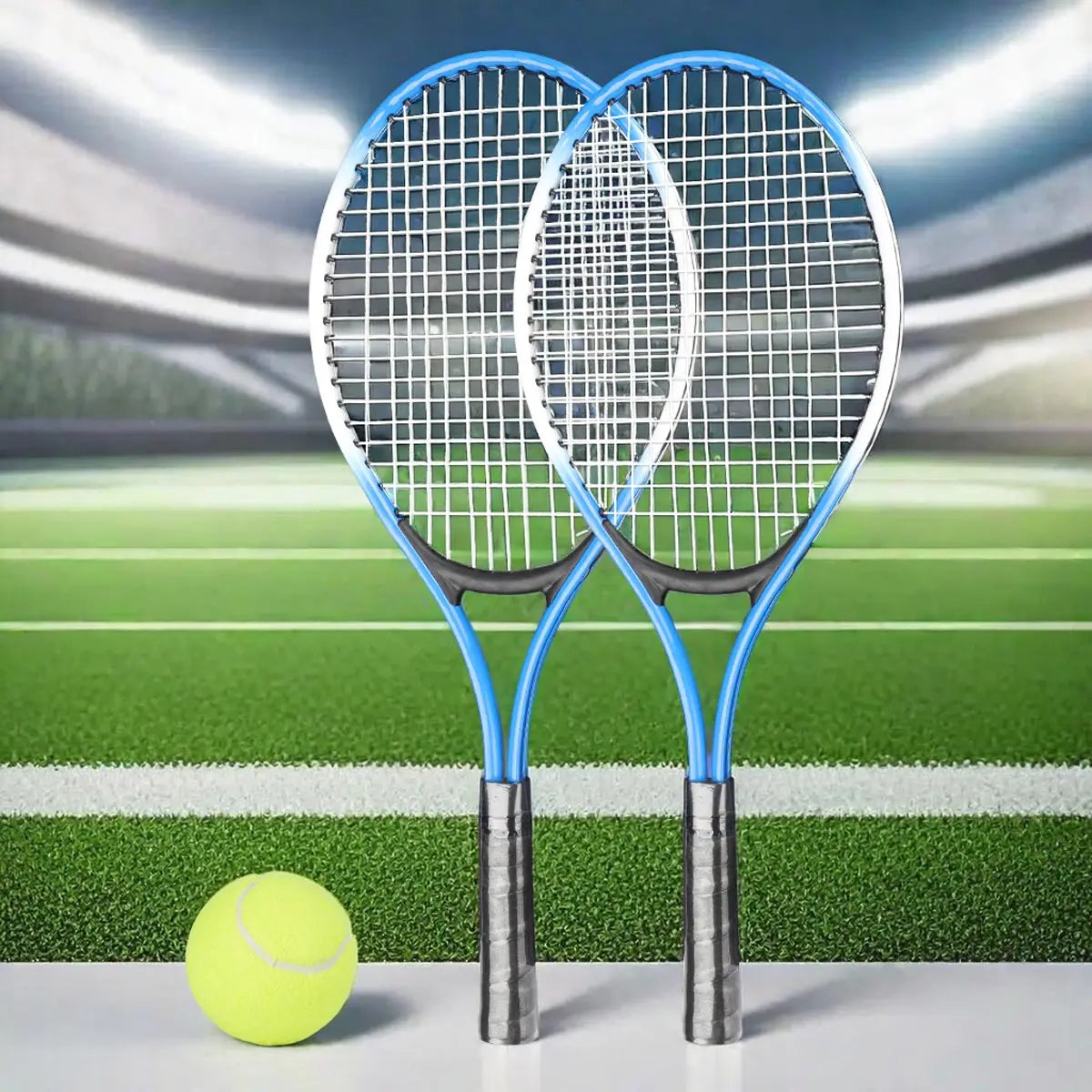 2pcs Tennis Rackets Included Tennis Bag And Tennis Sports Exercise Racquet Set Youth Games Outdoor,Suitable for Beginner