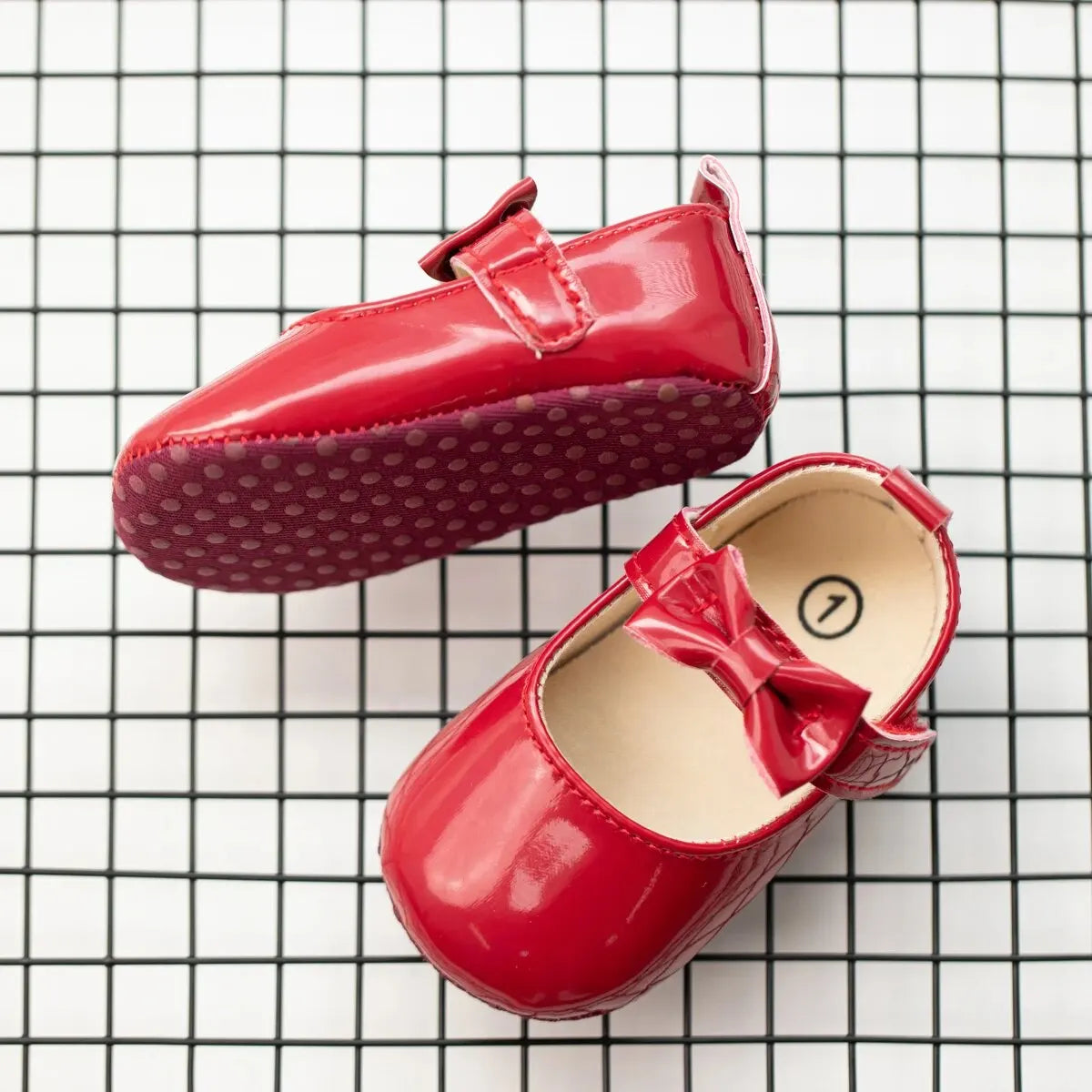 Baby Girl Dress Shoes with Bowknot Soft Sole Princess Style