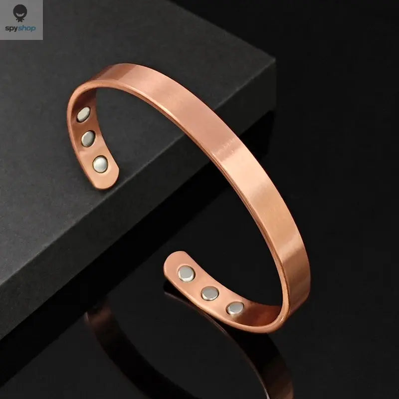 Simple Jewelry Set Pure Copper Bracelet Rings Cuff Magnetic Bangles For Women Men Arthritis Health Solid Copper Jewelry