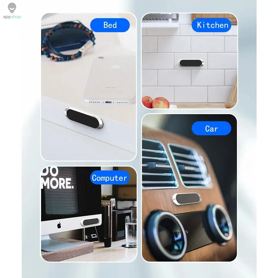 Simple Mini Strip Shape Magnetic Car Phone Holder Car Accessories 9*2.4MMN40 Strong Magnetic Magnets Nano-markless Glue