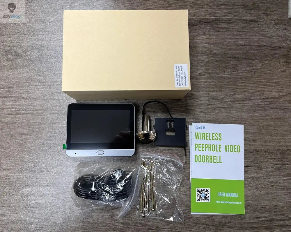 Smart 3MP Mini Digital Peephole Door Camera 2.4Ghz WiFi Infrared IR Night Vision PIR Motion Detection Digital Viewer iCam365 APP