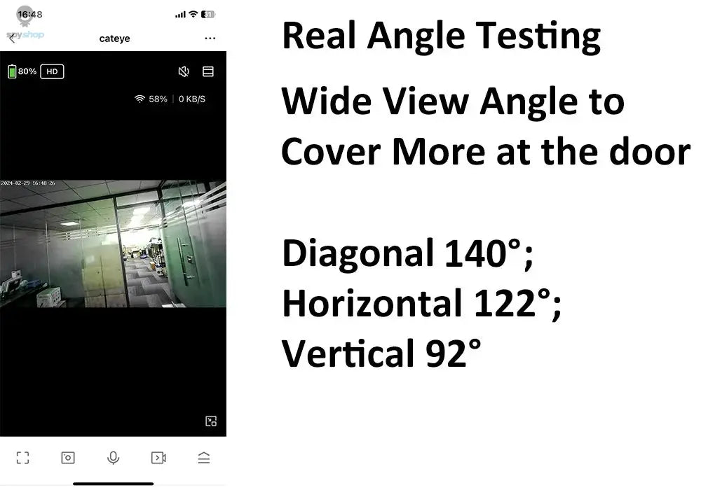 Smart 3MP Mini Digital Peephole Door Camera 2.4Ghz WiFi Infrared IR Night Vision PIR Motion Detection Digital Viewer iCam365 APP