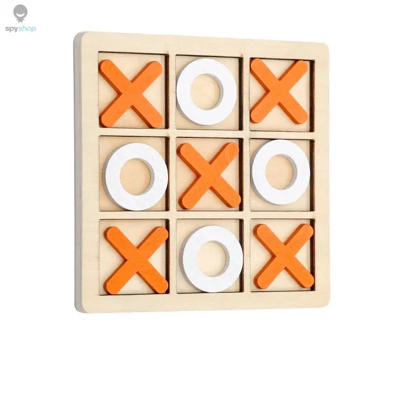 Solid Wooden Tic Tac Toe Board Game - Perfect for Family Fun and Backyard Entertainment! Spy-shop.com