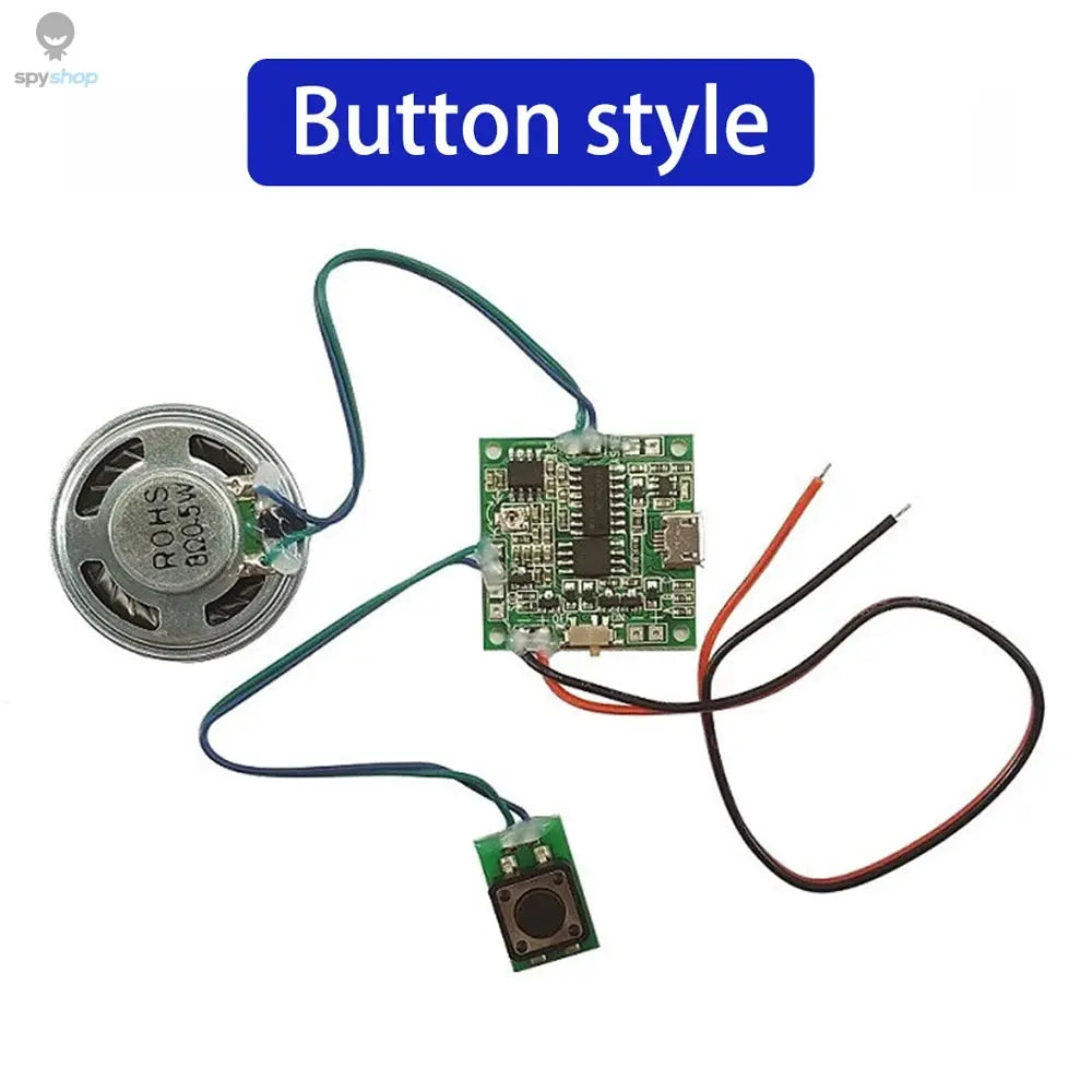 Sound Recorder Module Voice MP3 WAV Music Player with Loudspeaker Button Control 8M RAM Capacity DIY Music Box for Greeting Card Spy-shop.com