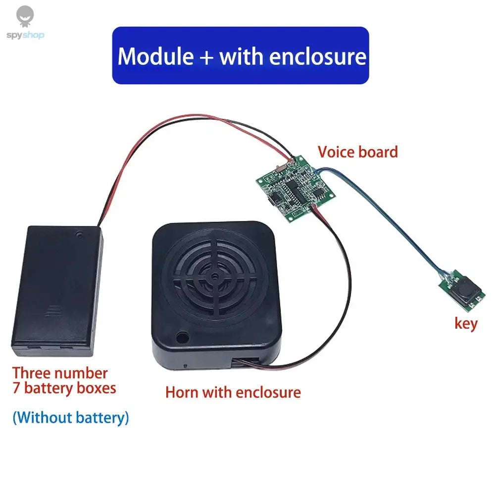 Sound Recorder Module Voice MP3 WAV Music Player with Loudspeaker Button Control 8M RAM Capacity DIY Music Box for Greeting Card Spy-shop.com