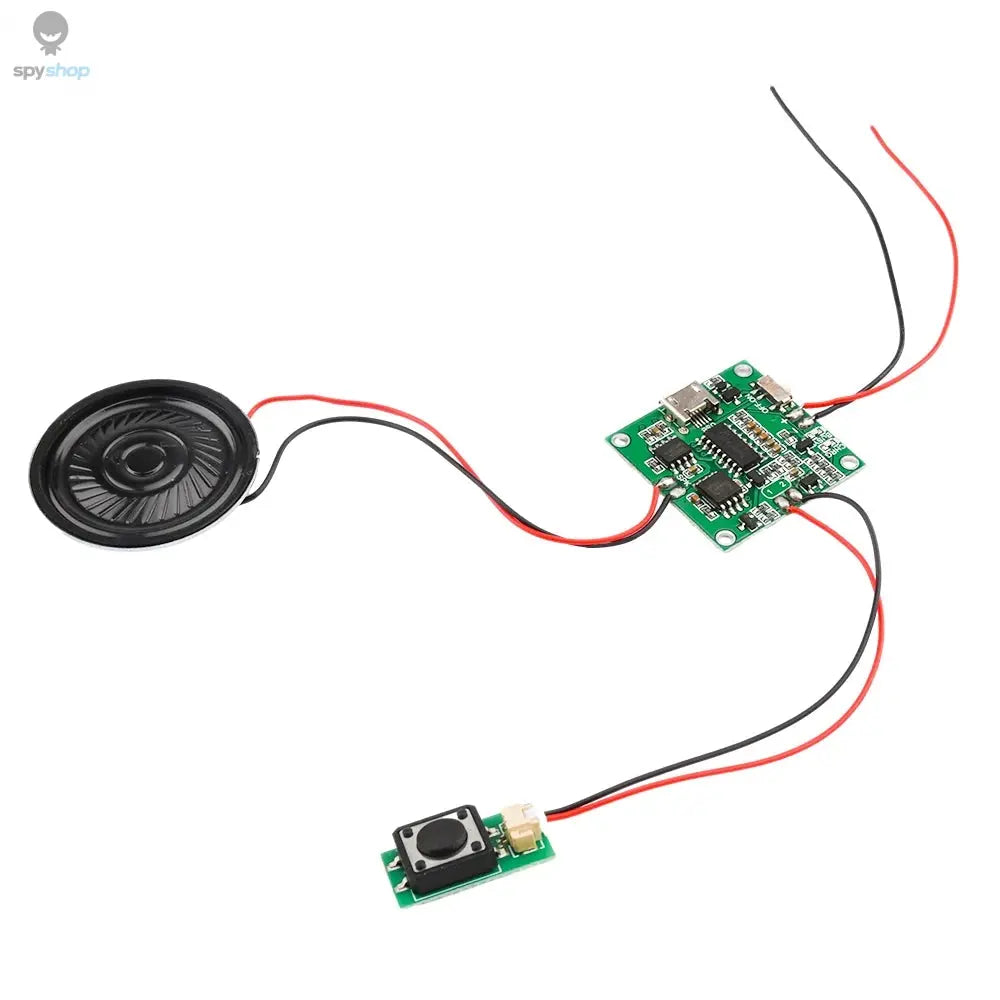 Sound Recorder Module Voice MP3 WAV Music Player with Loudspeaker Button Control 8M RAM Capacity DIY Music Box for Greeting Card Spy-shop.com