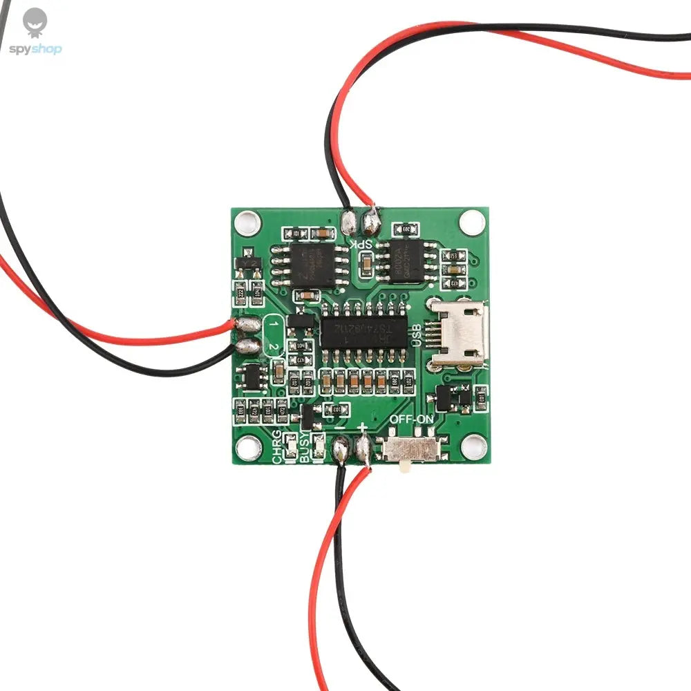 Sound Recorder Module Voice MP3 WAV Music Player with Loudspeaker Button Control 8M RAM Capacity DIY Music Box for Greeting Card Spy-shop.com