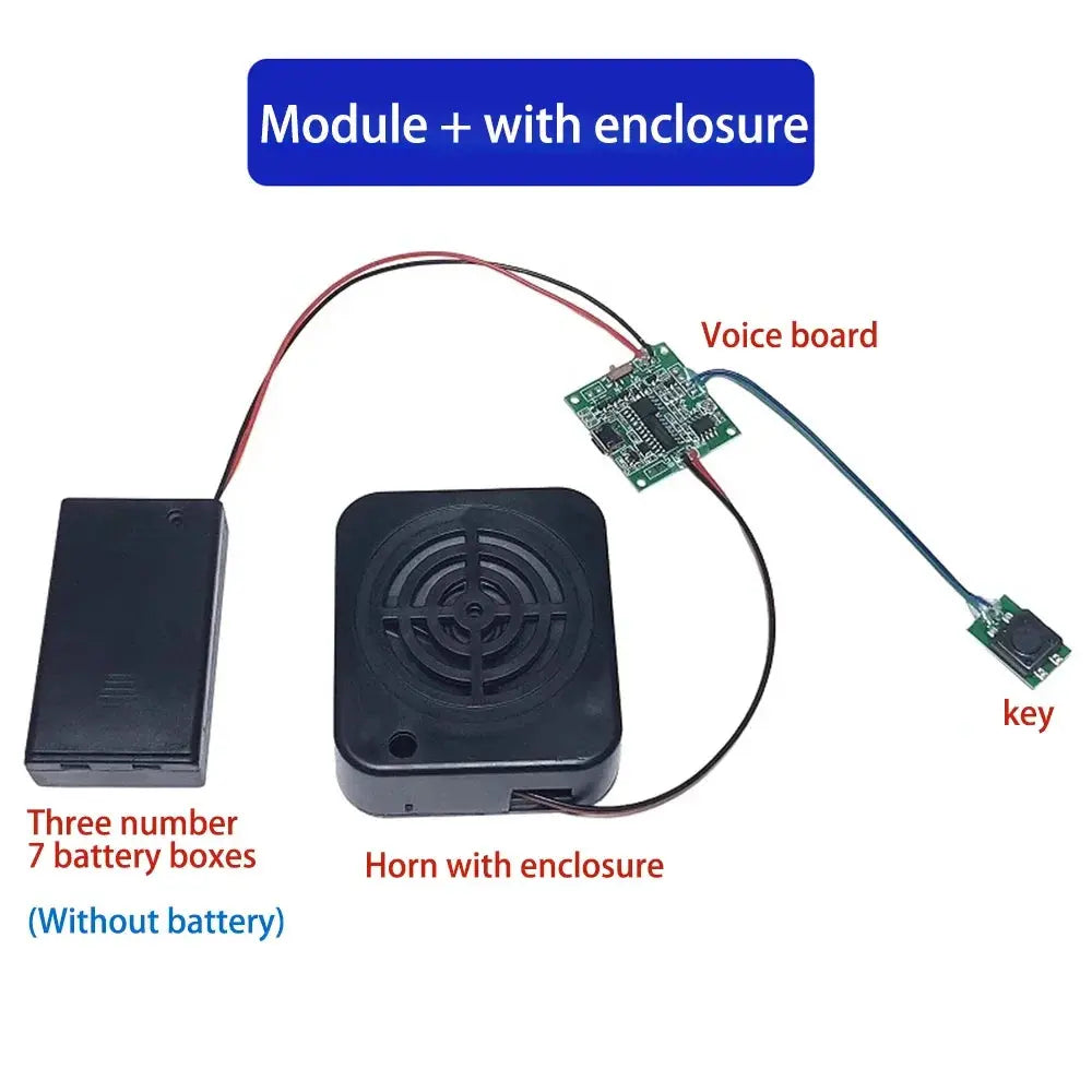 Sound Recorder Module Voice MP3 WAV Music Player with Loudspeaker Button Control 8M RAM Capacity DIY Music Box for Greeting Card Spy-shop.com
