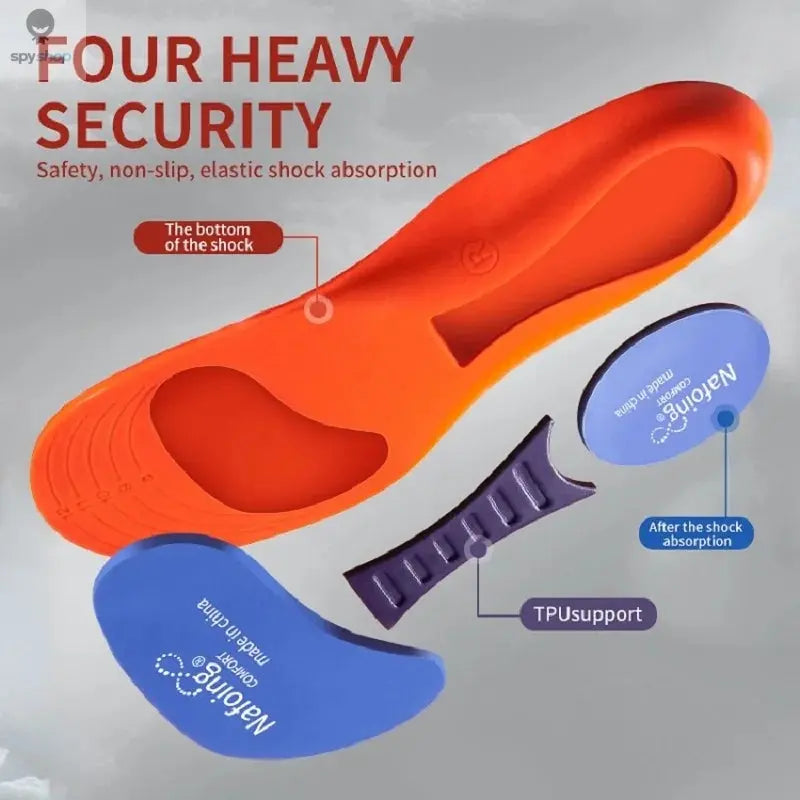 Sport Orthopedic Insoles for Feet Men Women EVA Breathable Shock Absorption Shoes Insole for Running Basketball Sport Care Pads Spy-shop.com