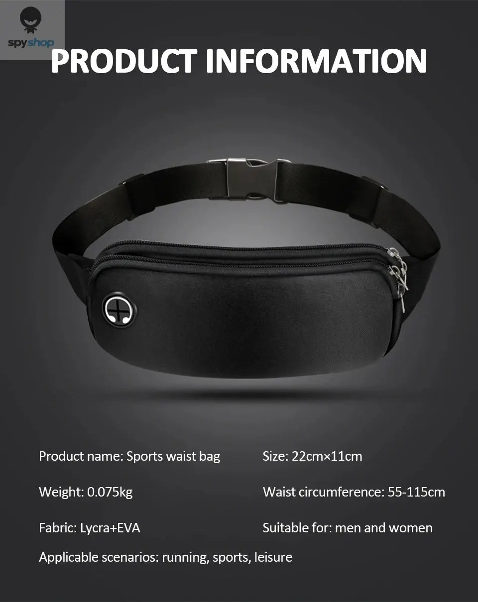 Sports Fanny Pack Women Belt Bag Men Running Waist Bag Mobile Phone Gym Bags Running Accessories Adjustable Strap Waist Bags