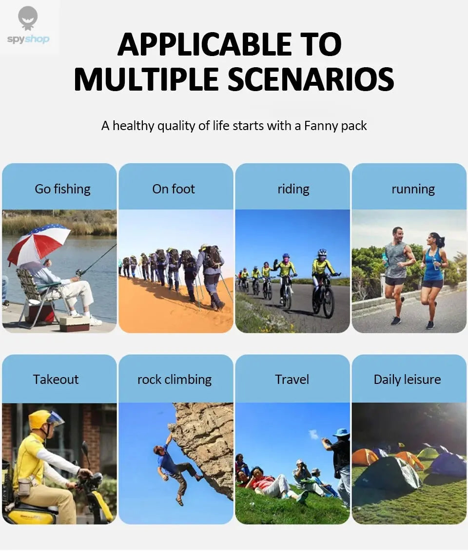 Sports Fanny Pack Women Belt Bag Men Running Waist Bag Mobile Phone Gym Bags Running Accessories Adjustable Strap Waist Bags