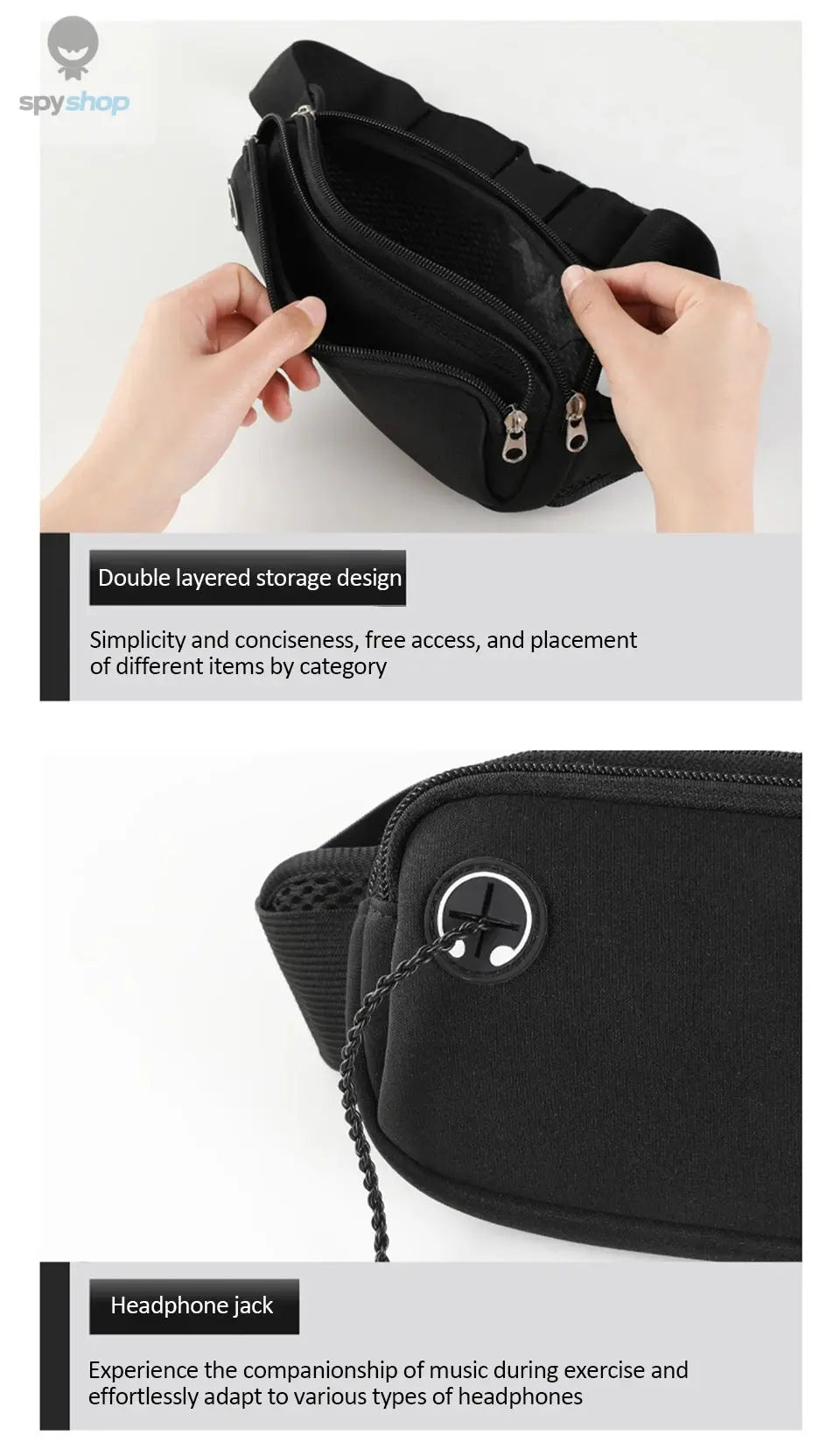 Sports Fanny Pack Women Belt Bag Men Running Waist Bag Mobile Phone Gym Bags Running Accessories Adjustable Strap Waist Bags