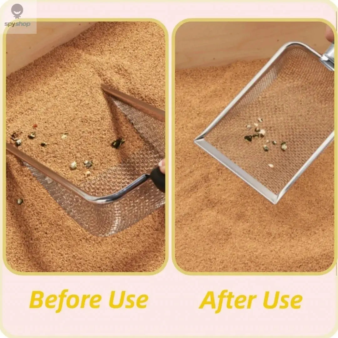 Stainless Steel Cat Litter Scoop – Durable, Easy Clean, Ergonomic Handle, Rust-Resistant, Ideal for Quick Waste Removal Spy-shop.com