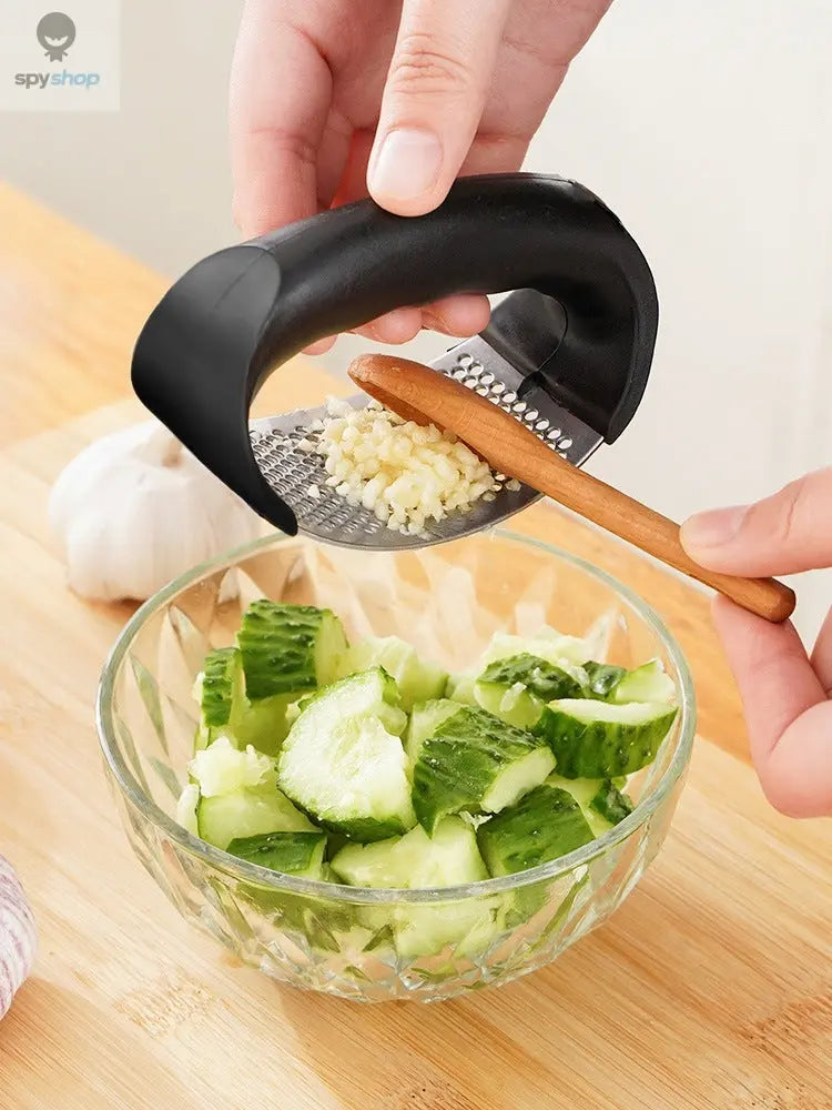 Stainless Steel Garlic Press Crusher Manual Garlic Mincer Chopping Garlic Tool Fruit Vegetable Tools Kitchen Accessories Gadget Spy-shop.com