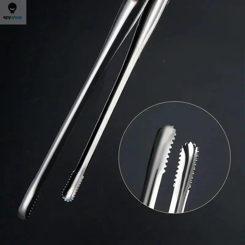 Stainless Steel Grill Tongs Food Clip BBQ Steak Clip Bread Tong Cooking Utensils Party Non-Slip Kitchen Gadgets Accessories Spy-shop.com