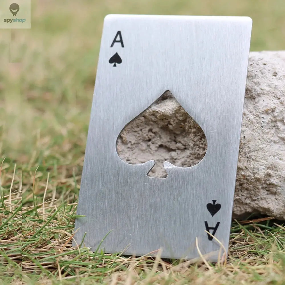 Stainless Steel Spades A Winemaker Bottle Opener Playing Cards Bottle Opener Credit Card Beer Bottle Opener Spy-shop.com