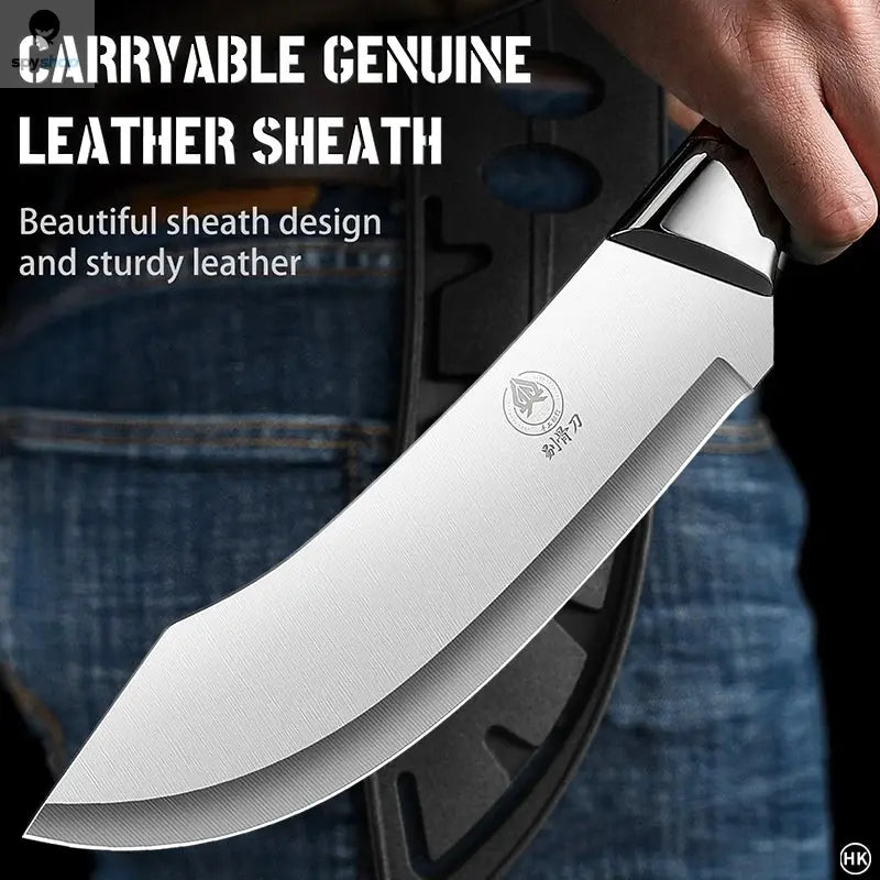 Stainless steel ultra sharp bending fracture knife, suitable for precise cutting, trimming, and peeling by professional butchers