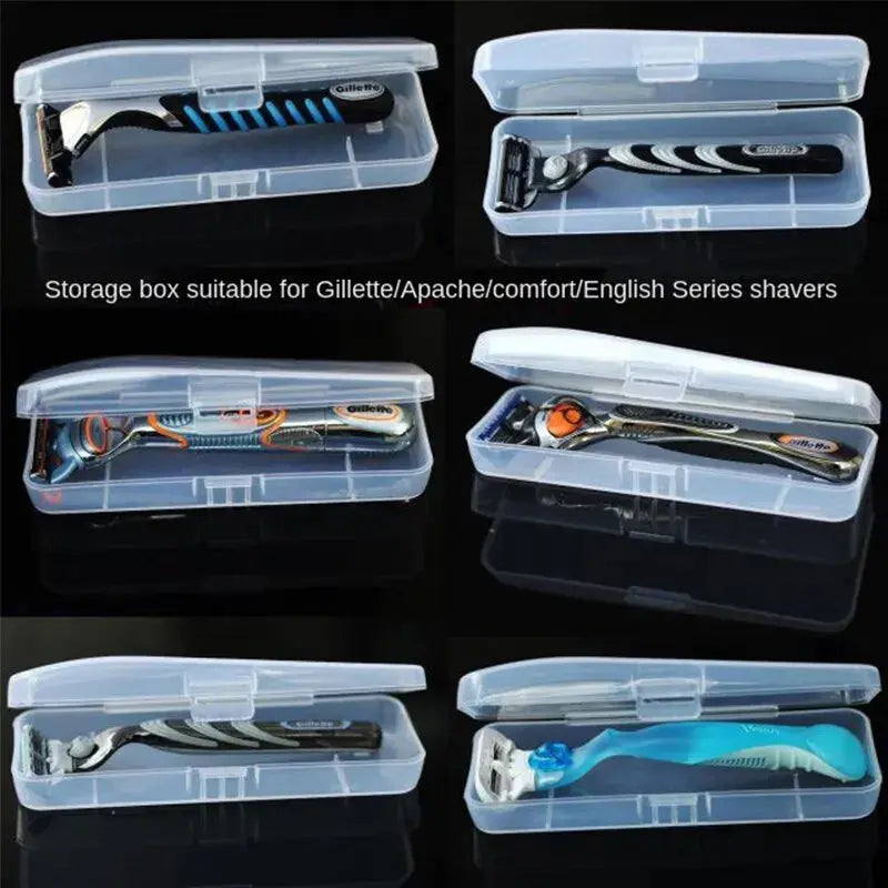 Stylish and Durable Shaving Storage Box for Men's Razors, Easy to Carry and Keep Clean and Keeps Your Shaver Well-Organized Spy-shop.com