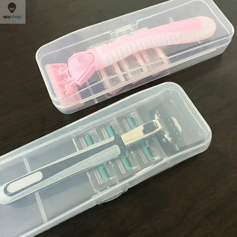 Stylish and Durable Shaving Storage Box for Men's Razors, Easy to Carry and Keep Clean and Keeps Your Shaver Well-Organized Spy-shop.com