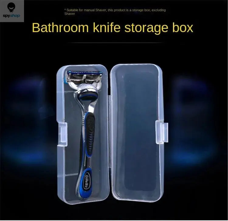 Stylish and Durable Shaving Storage Box for Men's Razors, Easy to Carry and Keep Clean and Keeps Your Shaver Well-Organized Spy-shop.com