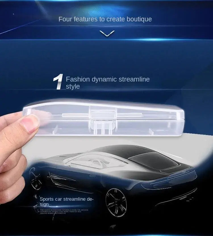 Stylish and Durable Shaving Storage Box for Men's Razors, Easy to Carry and Keep Clean and Keeps Your Shaver Well-Organized Spy-shop.com