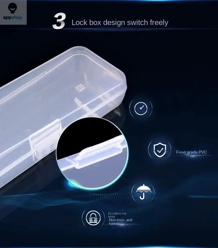 Stylish and Durable Shaving Storage Box for Men's Razors, Easy to Carry and Keep Clean and Keeps Your Shaver Well-Organized Spy-shop.com