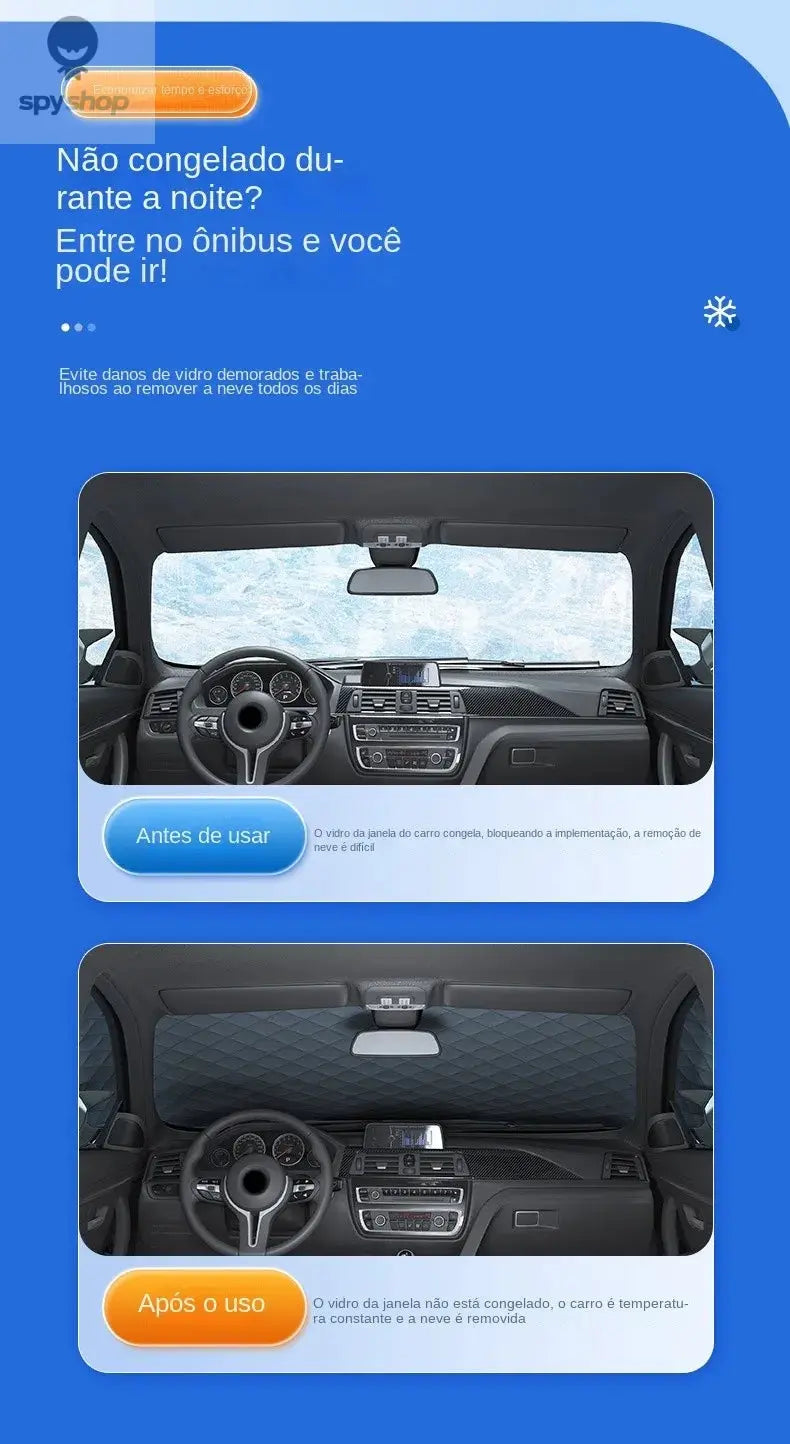 Sunshade Cover Car Windshield Snow Sun Shade Waterproof Protector Automobile Magnetic Cover Car Front Windscreen Cover