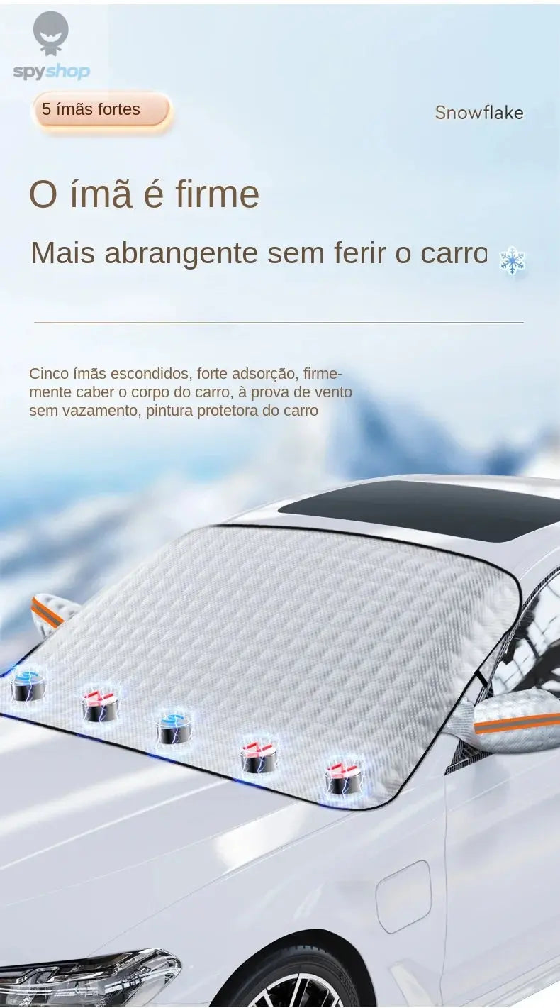 Sunshade Cover Car Windshield Snow Sun Shade Waterproof Protector Automobile Magnetic Cover Car Front Windscreen Cover