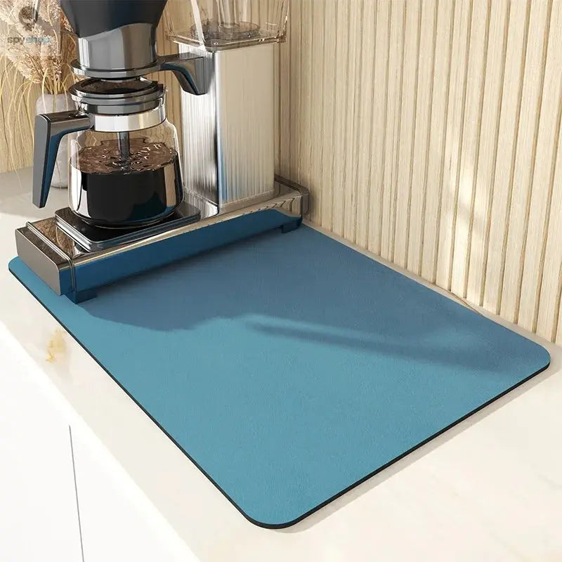 Super Absorbent Large Kitchen Absorbent Mat Antiskid Draining Coffee Dish Drying Mat Quick Dry Bathroom Drain Pad Tableware Mat Spy-shop.com
