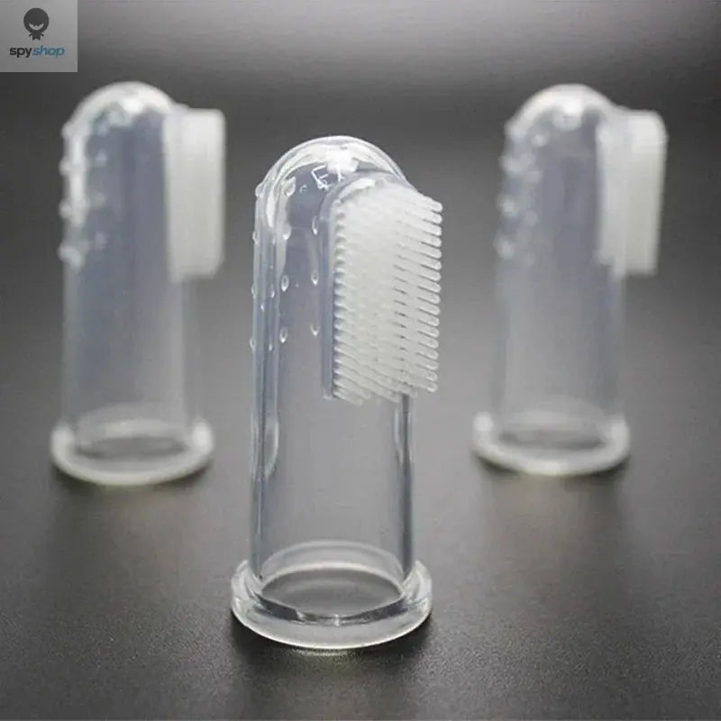 Super Soft Pet Finger Toothbrush Teddy Dog Brush Bad Breath Tartar Teeth Care Tool Dog Cat Cleaning Silicagel Pet Supplies
