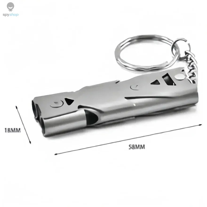Survival Whistle Keychain - Emergency Whistle for Outdoor Camping/Hiking, Loud Safety Alarm with Double Tube Design Spy-shop.com