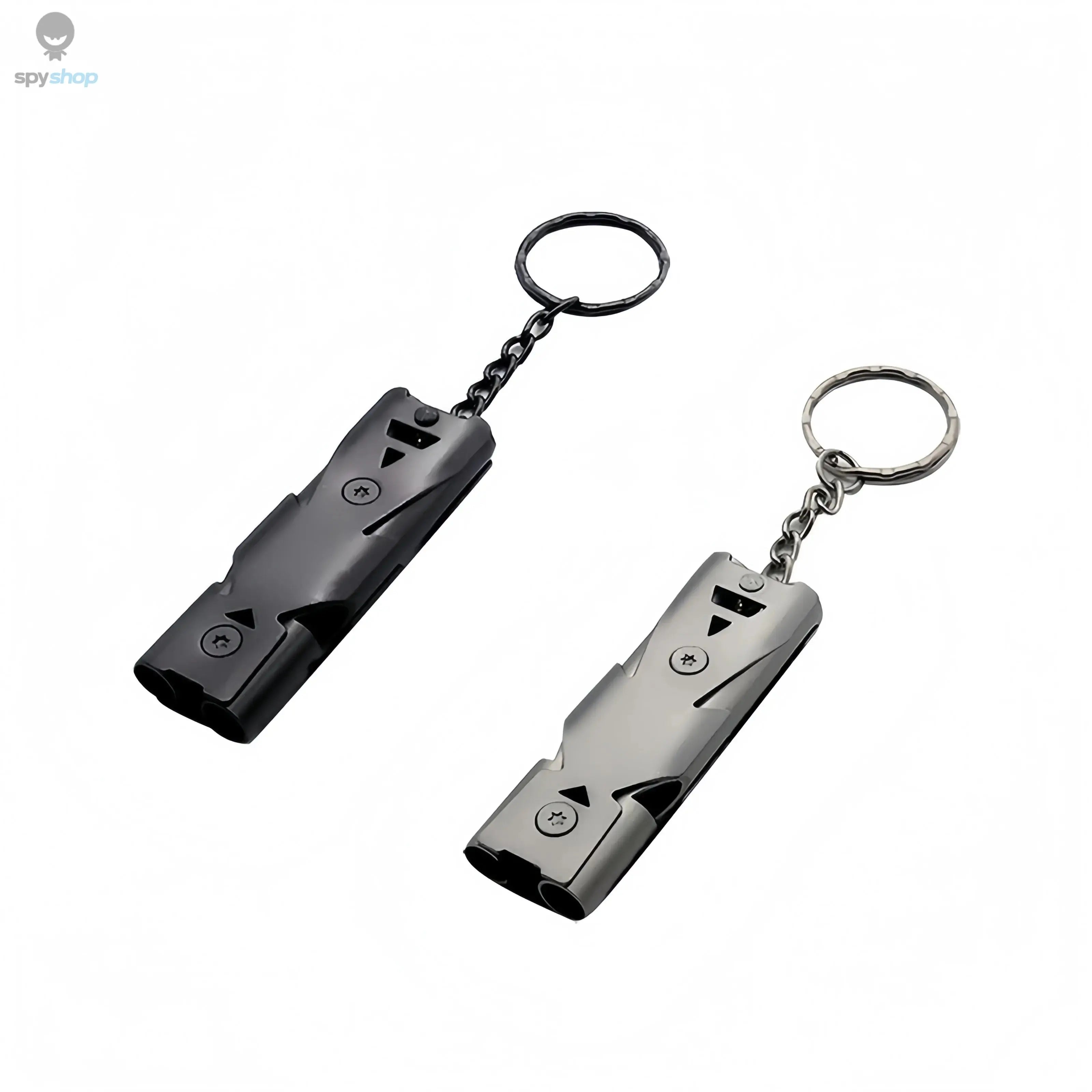 Survival Whistle Keychain - Emergency Whistle for Outdoor Camping/Hiking, Loud Safety Alarm with Double Tube Design Spy-shop.com