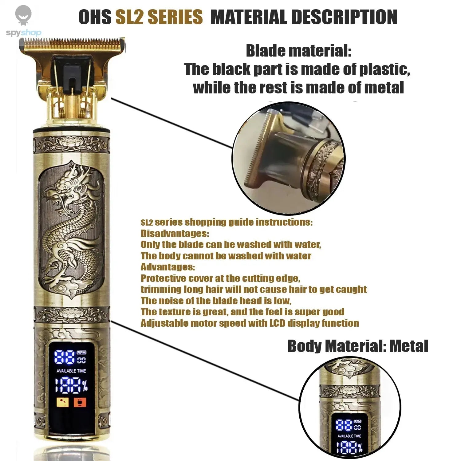 T9 Hair Clipper Repair Beard Shaving Body Hair Trimmer Clippers Electric Machine Men Haircut Machine 0mm Barber Shaver Spy-shop.com