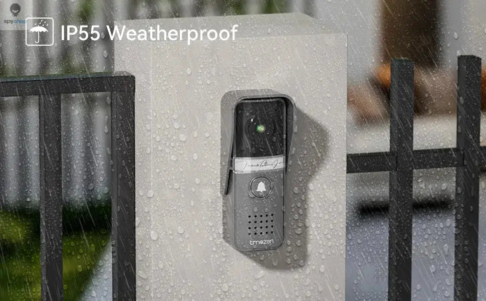 TMEZON Video Doorphone 4-Wire,Intercom with Doorbell, Doorphone with Camera,7" Color Display, 120° Wide View Camera Spy-shop.com
